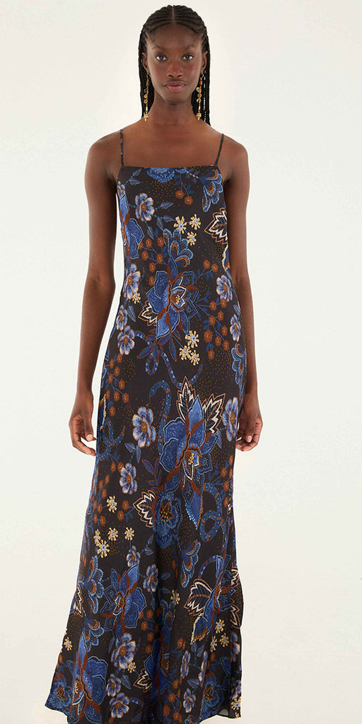 Farm Rio Snakes Bouquet Slip Dress