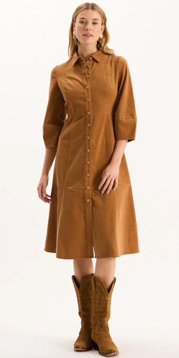 Tyler Boe Beth Cord Midi Dress