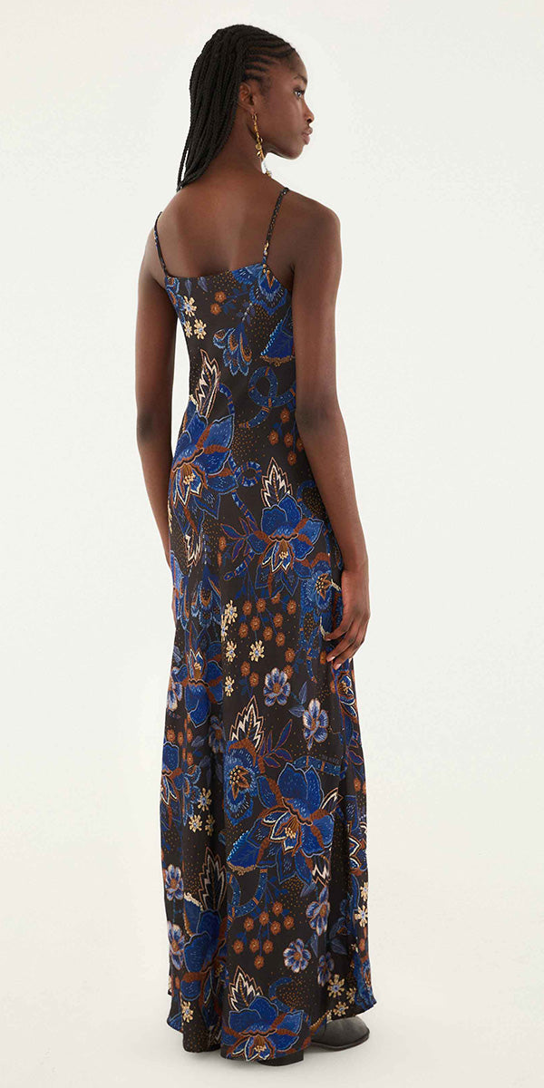 Farm Rio Snakes Bouquet Slip Dress