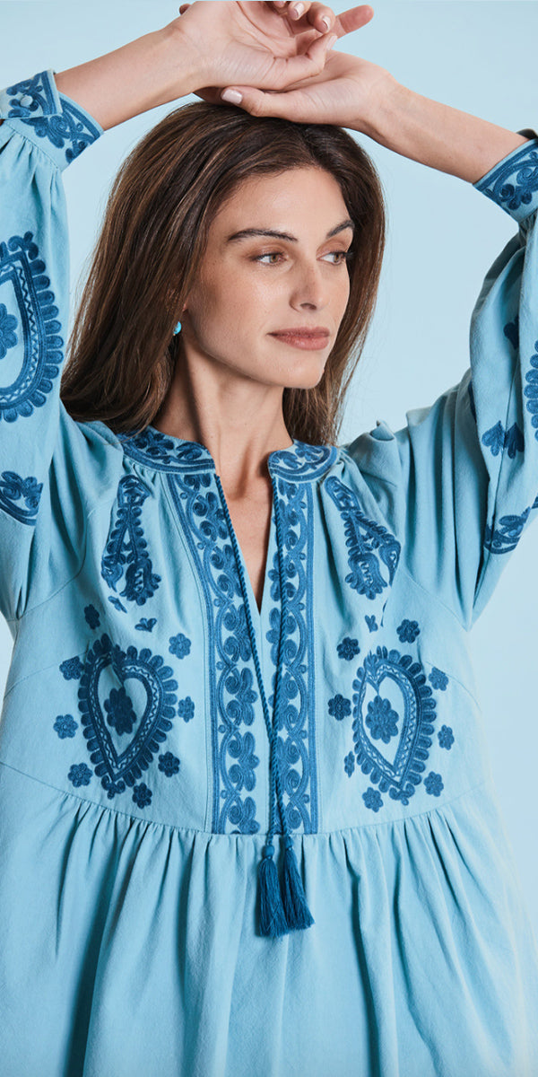 Tyler Boe Renee Embroidered Dress