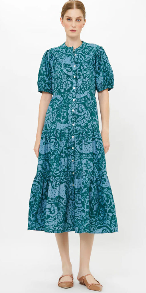 Oliphant Scoop Tiered Midi Dress