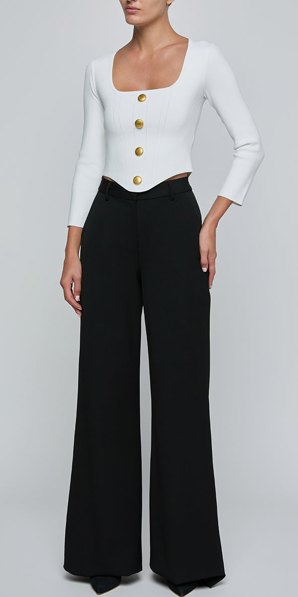 L'AGENCE Sasha Knit Corset Top