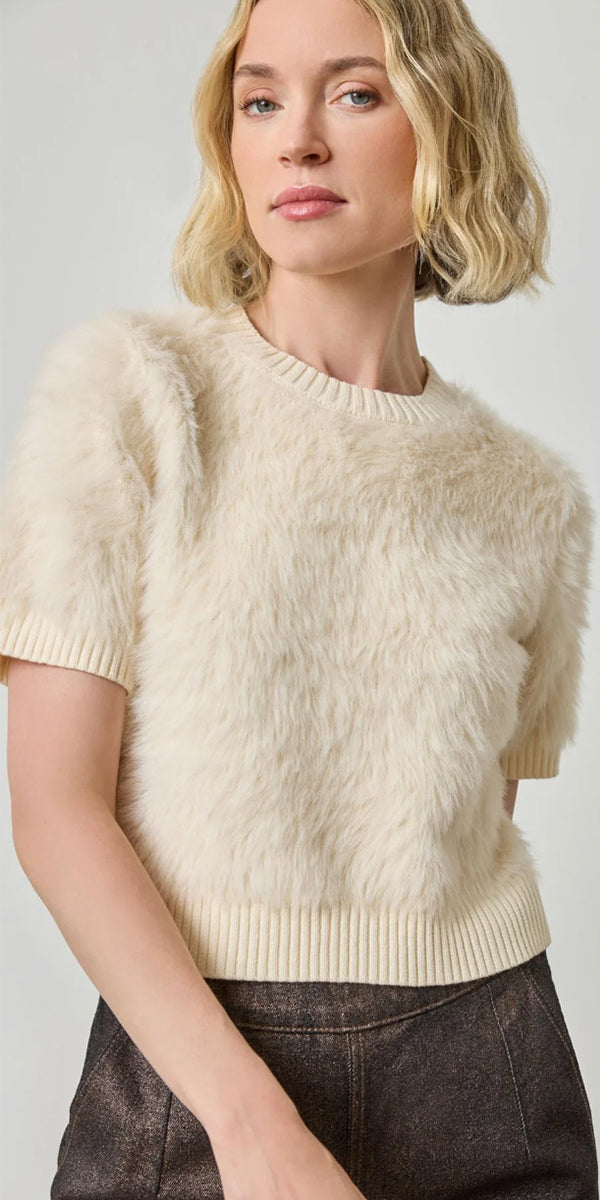 Lilla P SS Brushed Crewneck Top