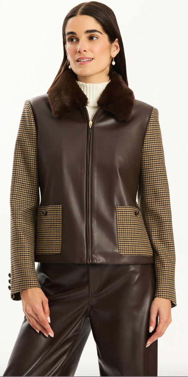 Tyler Boe Lucy Mixed Media Jacket