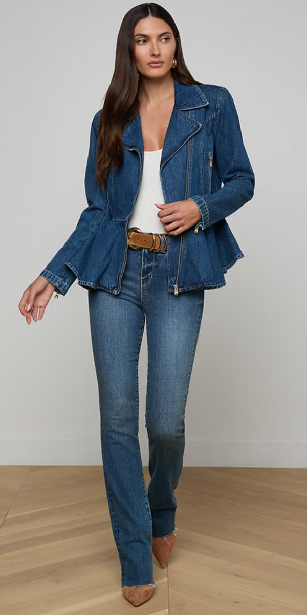 L'AGENCE Moxie Peplum Jacket