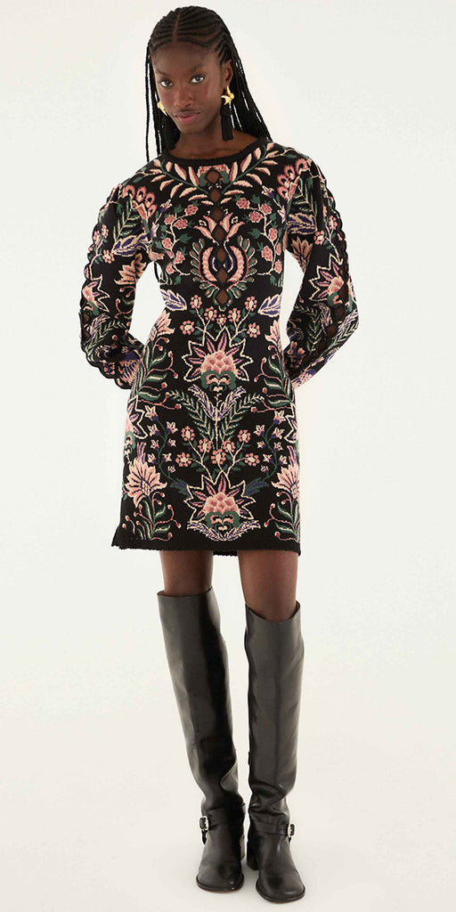Farm Rio Marvelous Garden Knit Dress