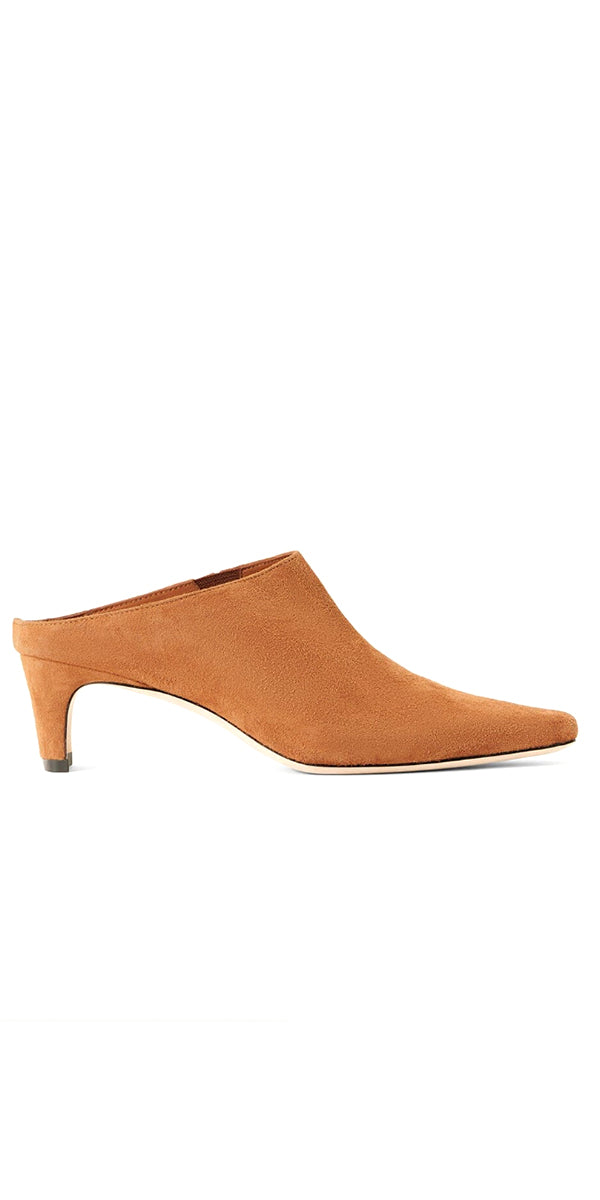 Staud Wally Mule Tan Suede