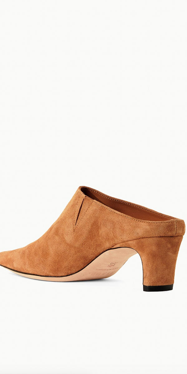 Staud Wally Mule Tan Suede