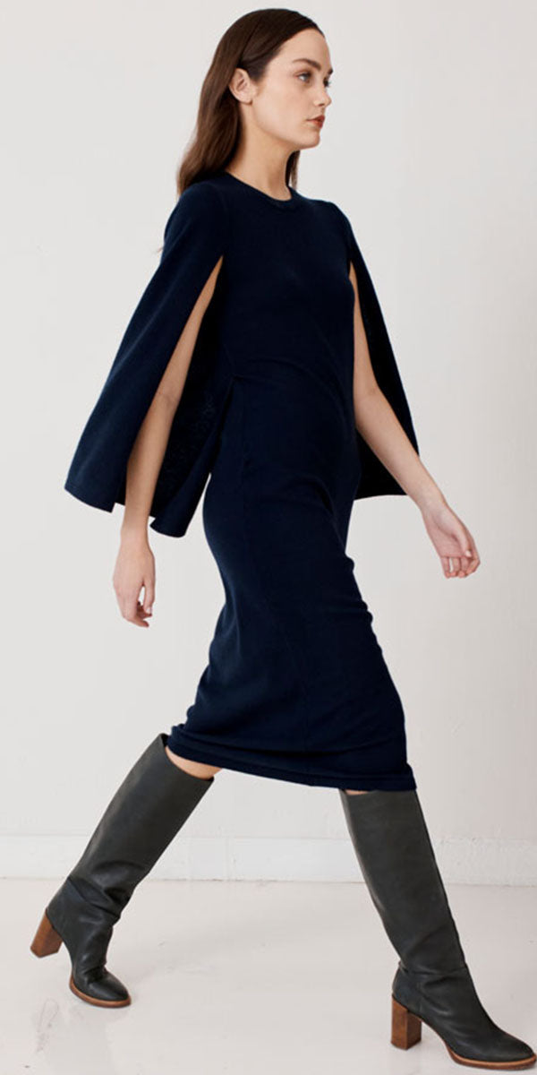 Autumn Cashmere Cape Sleeve Dress