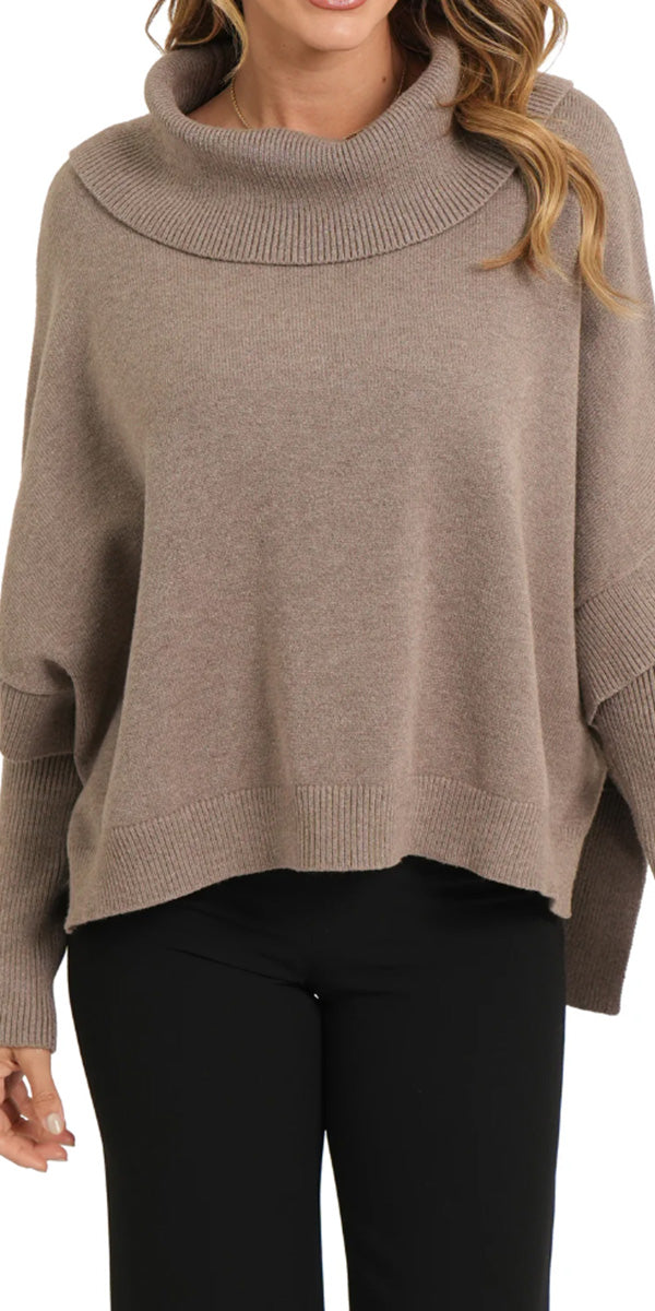 Love Token Draped Sweater