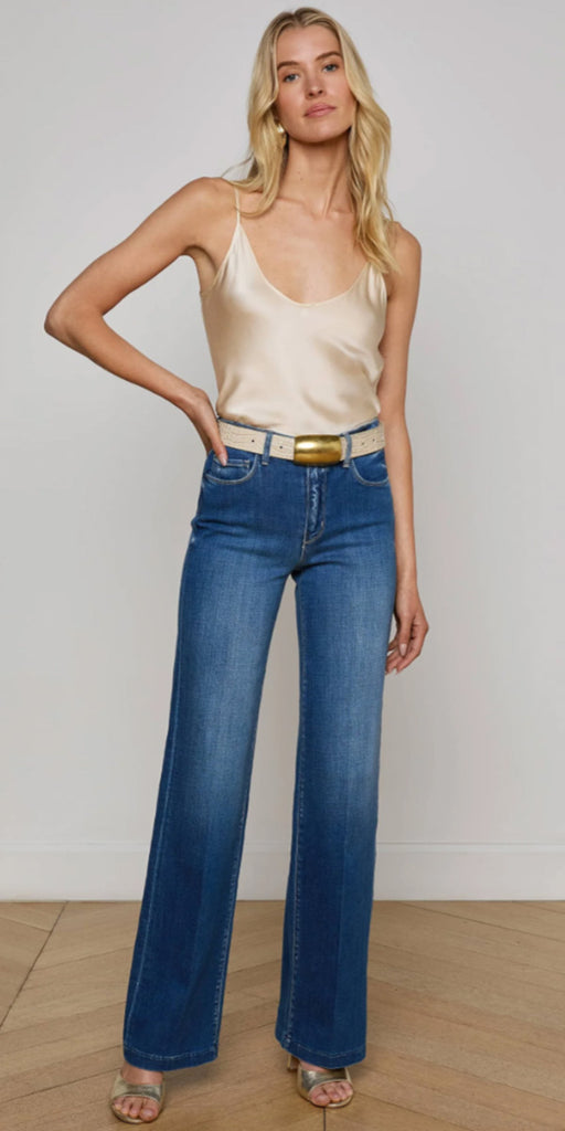 L'AGENCE Clayton H/R Wide Leg Jean