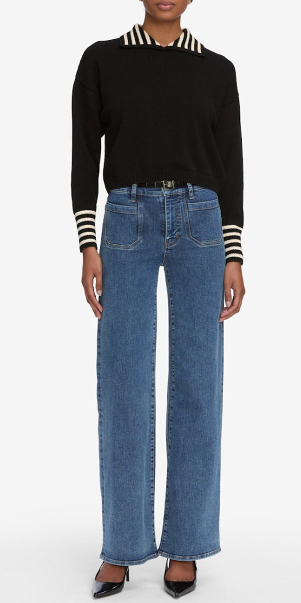 FRAME Le Slim Palazzo Modernist Pocket Jean