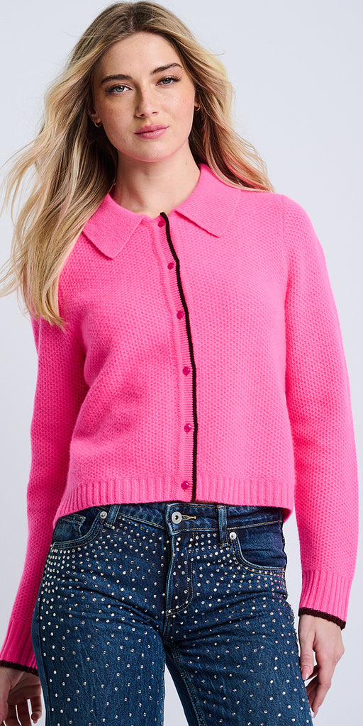 Lisa Todd Honeycomb Button Up Sweater
