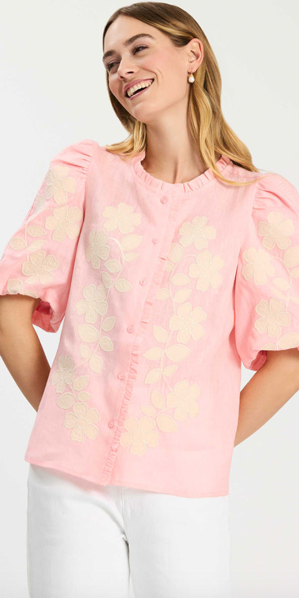 Tyler Boe Tali Applique Shirt