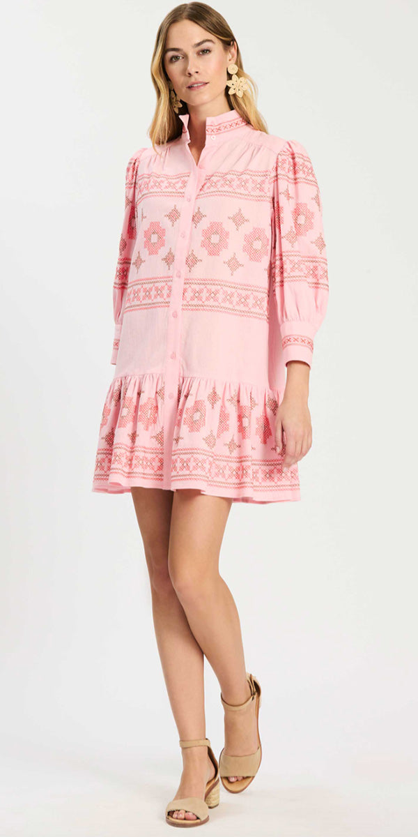 Tyler Boe Christy Embriodery Dress