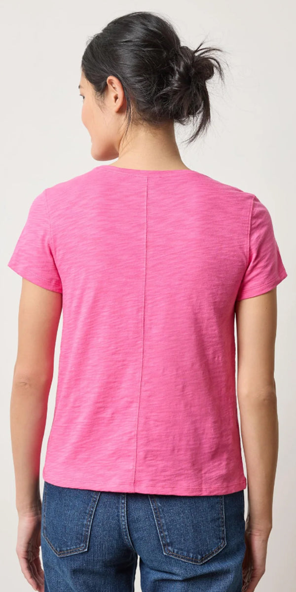 Lilla P Back Seam Crewneck Top