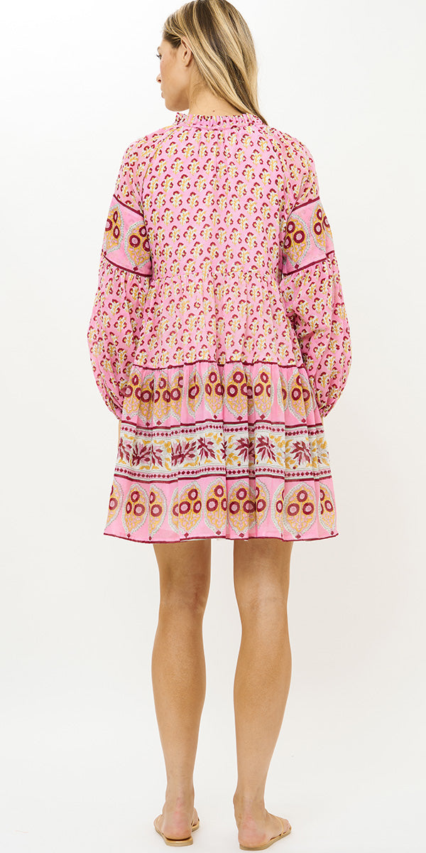 Oliphant Balloon Sleeve Short Dress