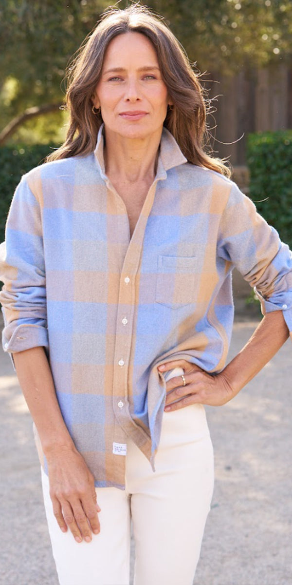 Frank & Eileen Relaxed Button-Up Top