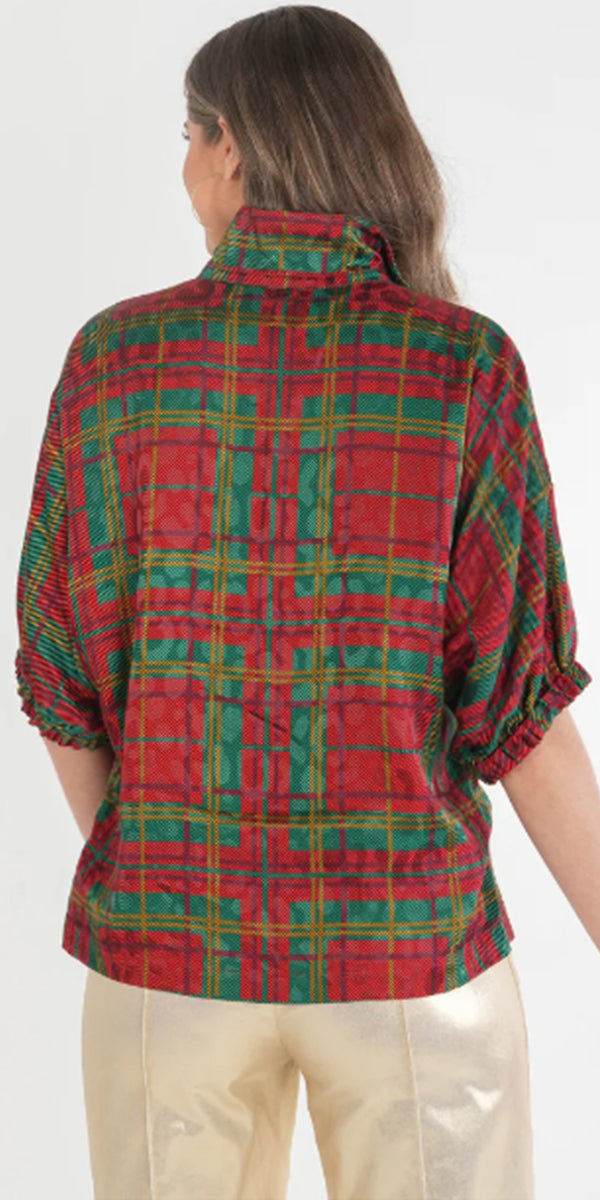Emily McCarthy Poppy Top Tartan