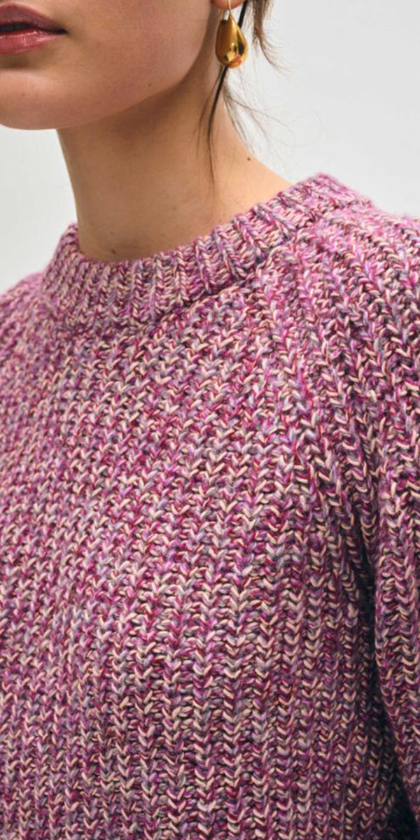 White + Warren Marled Sweatshirt