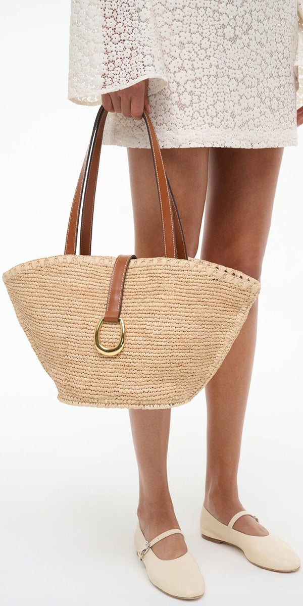 Staud Vista Raffia Tote Bag