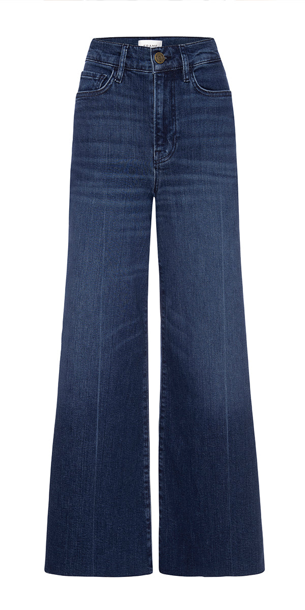 FRAME Le Palazzo Crop Raw Fray