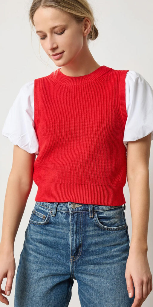 Lilla P Mixed Media Pullover Sweater