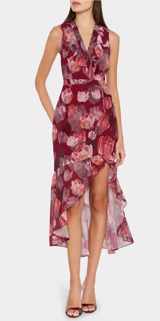 Milly Nanci Printed Midi Dress