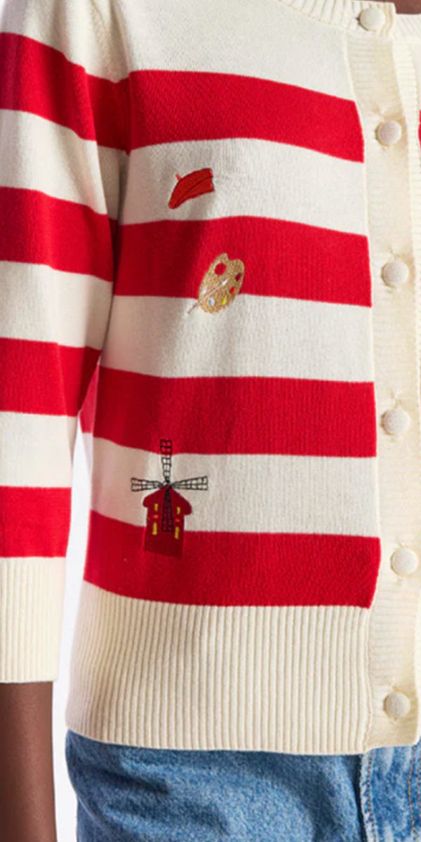 Brodie French Stripe Crew