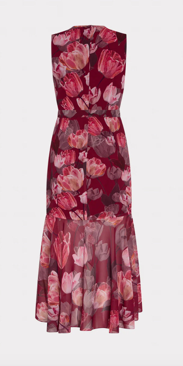 Milly Nanci Printed Midi Dress