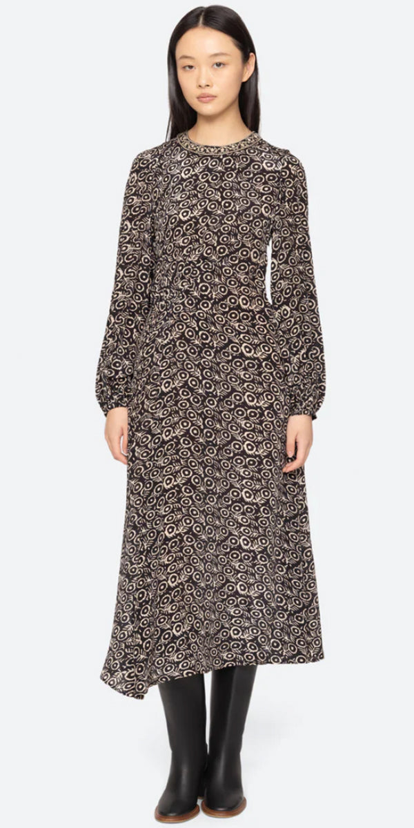 SEA NY Emmeline Print Tiered Dress