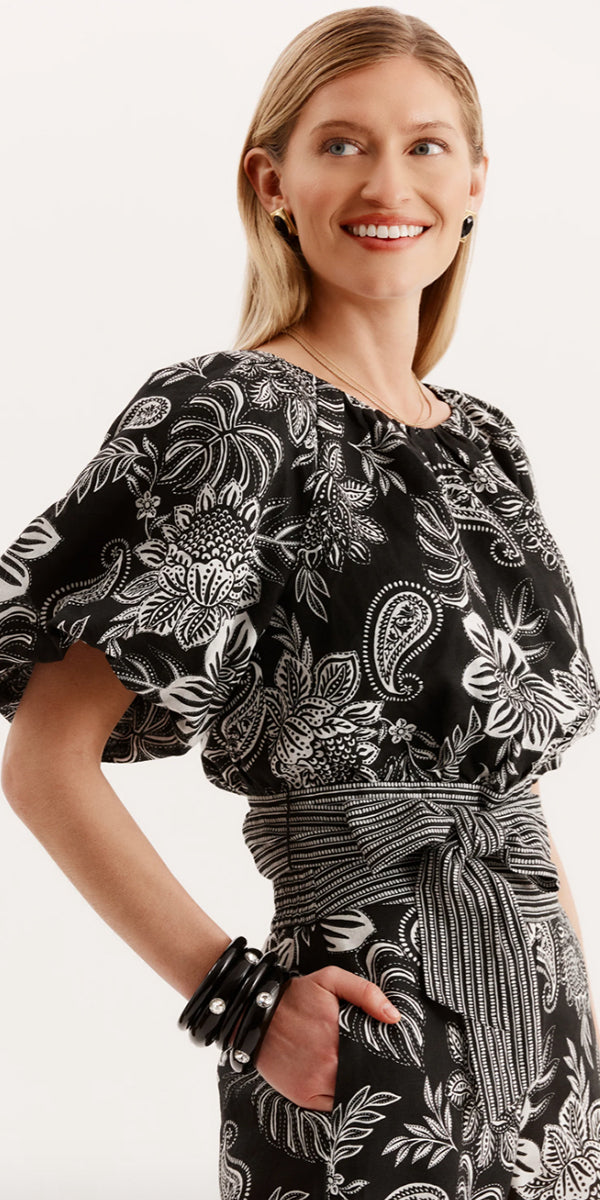 Tyler Boe Hannah Linen Topper