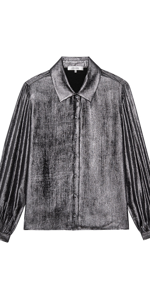 FRAME The Shiny Staple Blouse