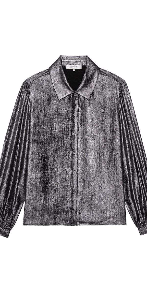 FRAME The Shiny Staple Blouse