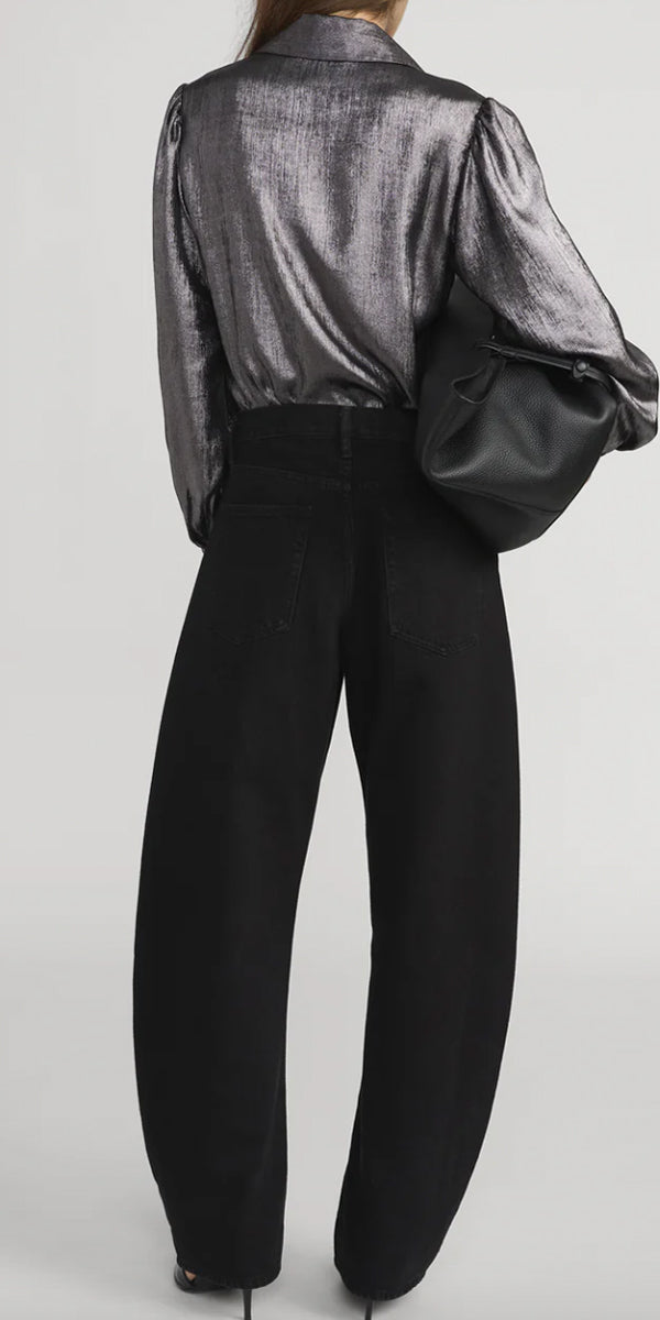 FRAME The Shiny Staple Blouse