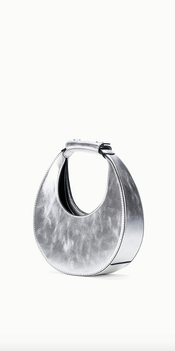 Staud Good Night Moon Bag Silver
