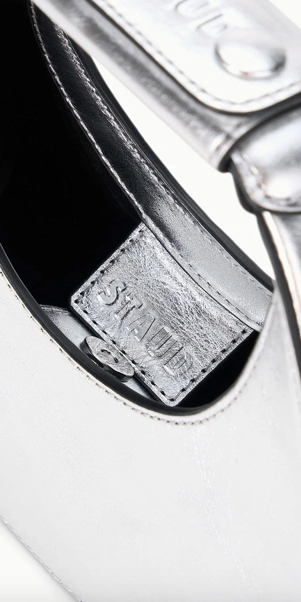 Staud Good Night Moon Bag Silver