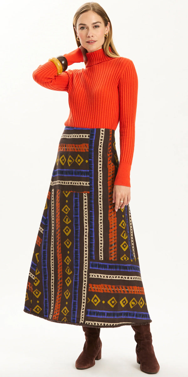 Tyler Boe Val Rails Stripe Skirt