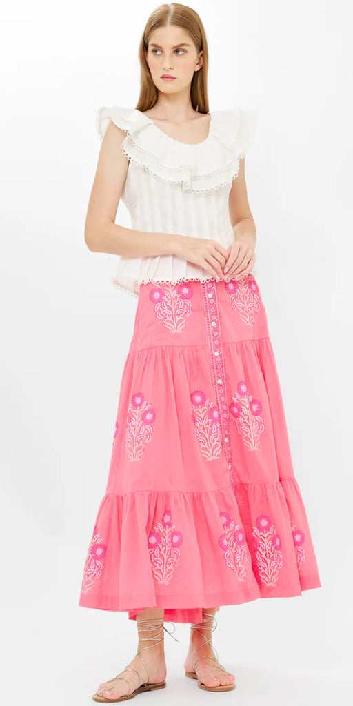 Oliphant Button Front Skirt