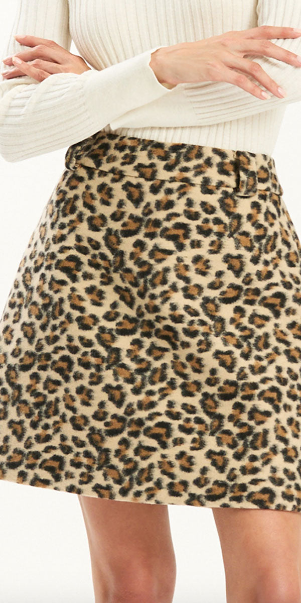 Tyler Boe Twiggy Cheetah Skirt