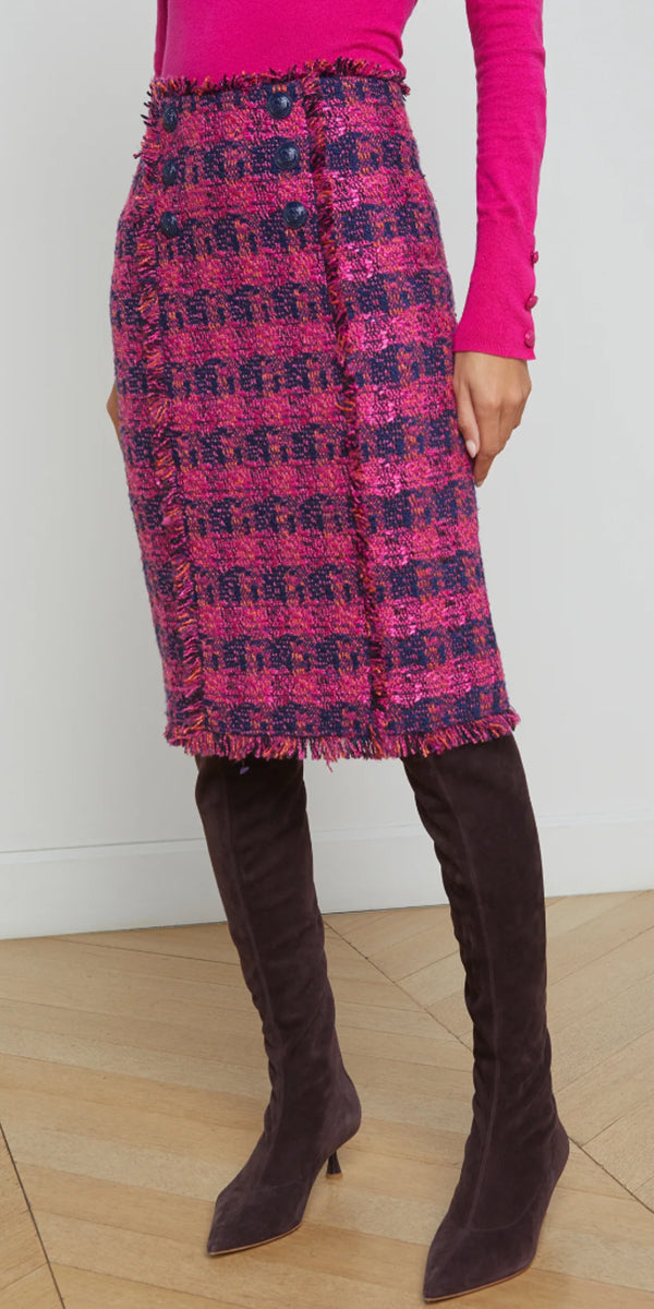 L'AGENCE Kitty Tweed Skirt
