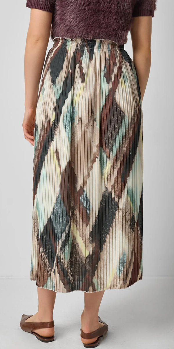 Lilla P Pleat Maxi Skirt
