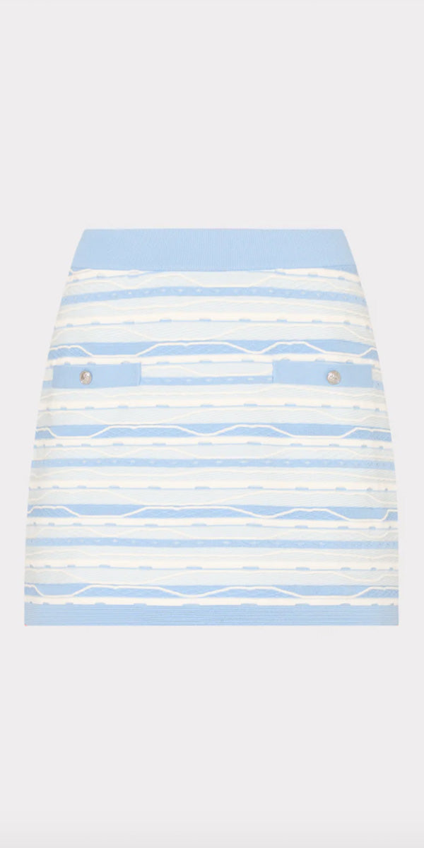 Milly Sawyer Stripe Mini Skirt