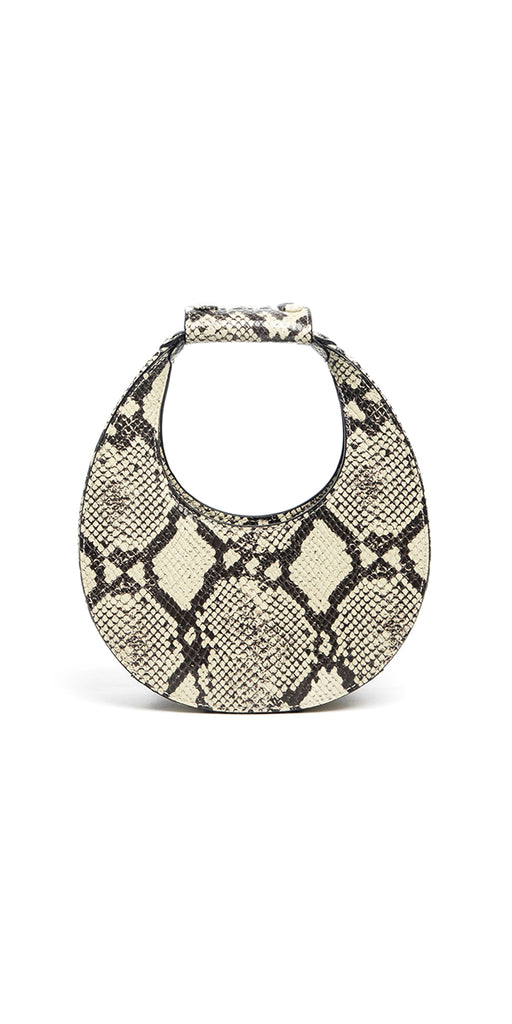 STAUD Good Night Moon Bag White Snake