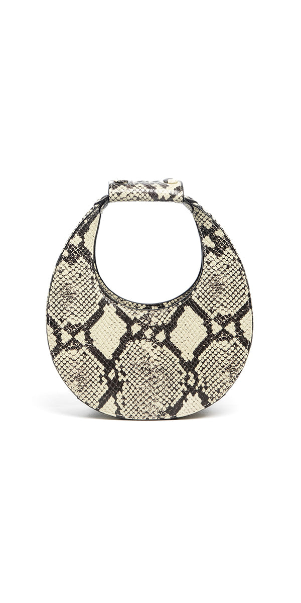 STAUD Good Night Moon Bag White Snake