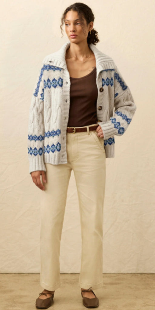 Faherty Highland Fairisle Cardigan