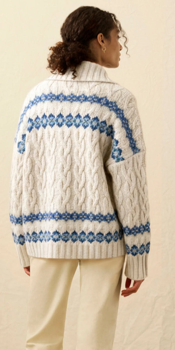 Faherty Highland Fairisle Cardigan