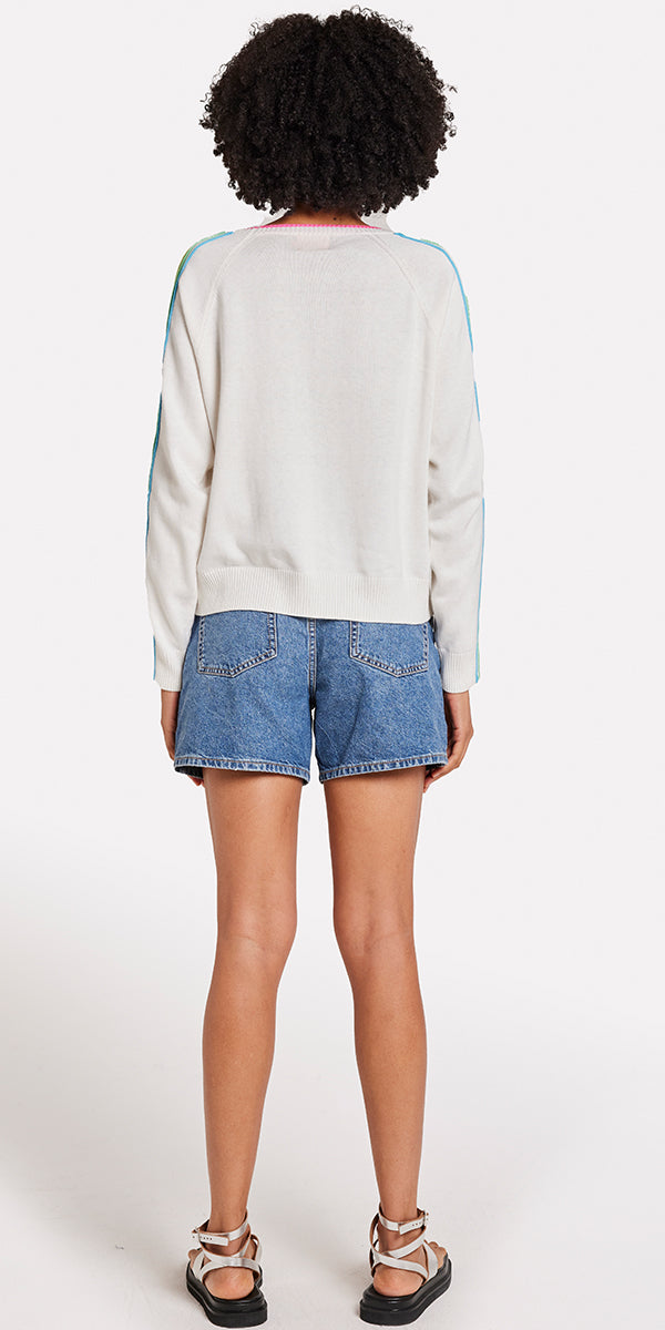 Brodie Sporty Stripe Mini Sweater