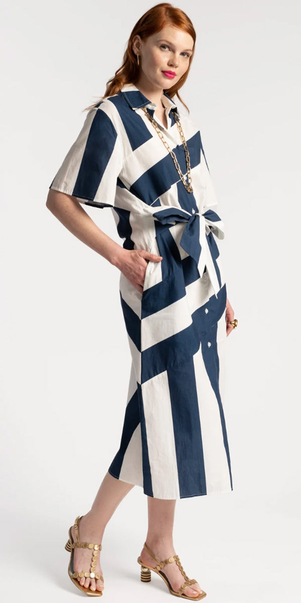 Frances Valentine Amanda Striped Shirtdress