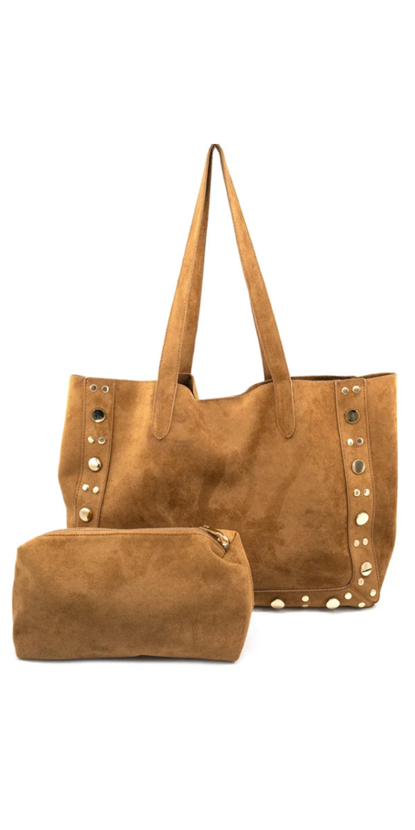 BC Bags 2786 Large Suede Tote